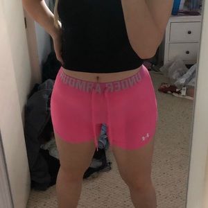 Hot Pink Under Armour Shorts!